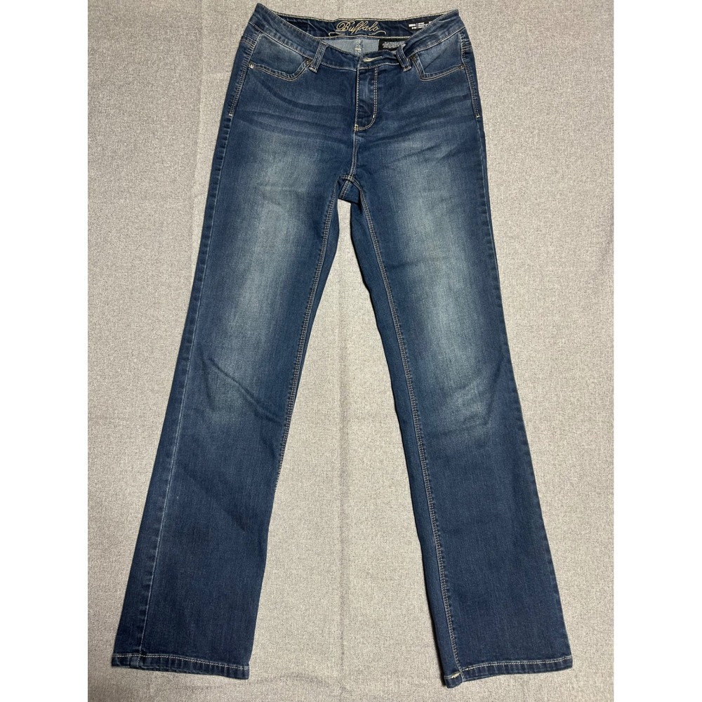 Buffalo David Bitton Jeans Women 6 Blue Misha‎ Mid-Rise Straight Leg Stretch